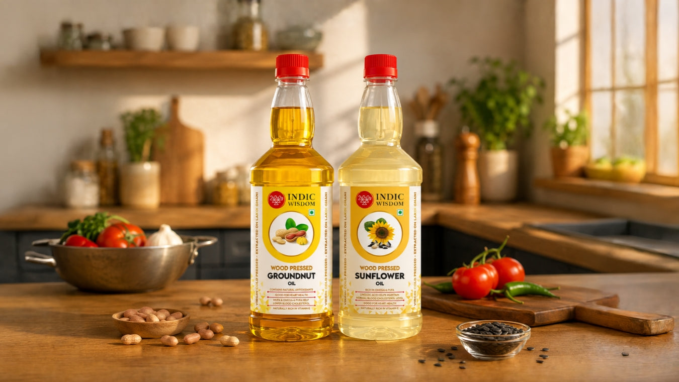 Image of Groundnut Oil vs Sunflower Oil: Which Is Healthier for Indian Cooking?