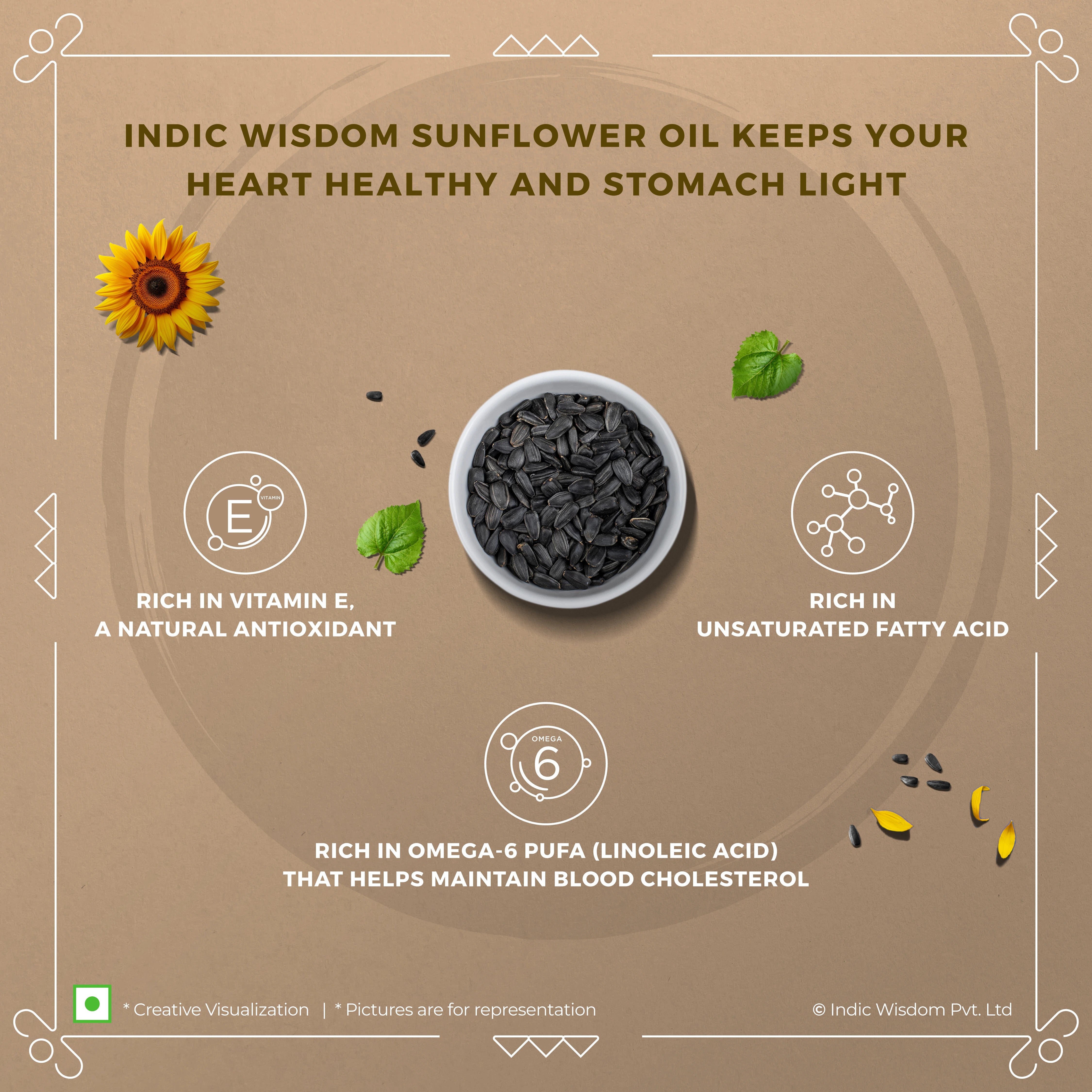 Image of Wood Pressed Sunflower Oil (Cold Pressed Sunflower Oil - Extracted on Wooden Churner)