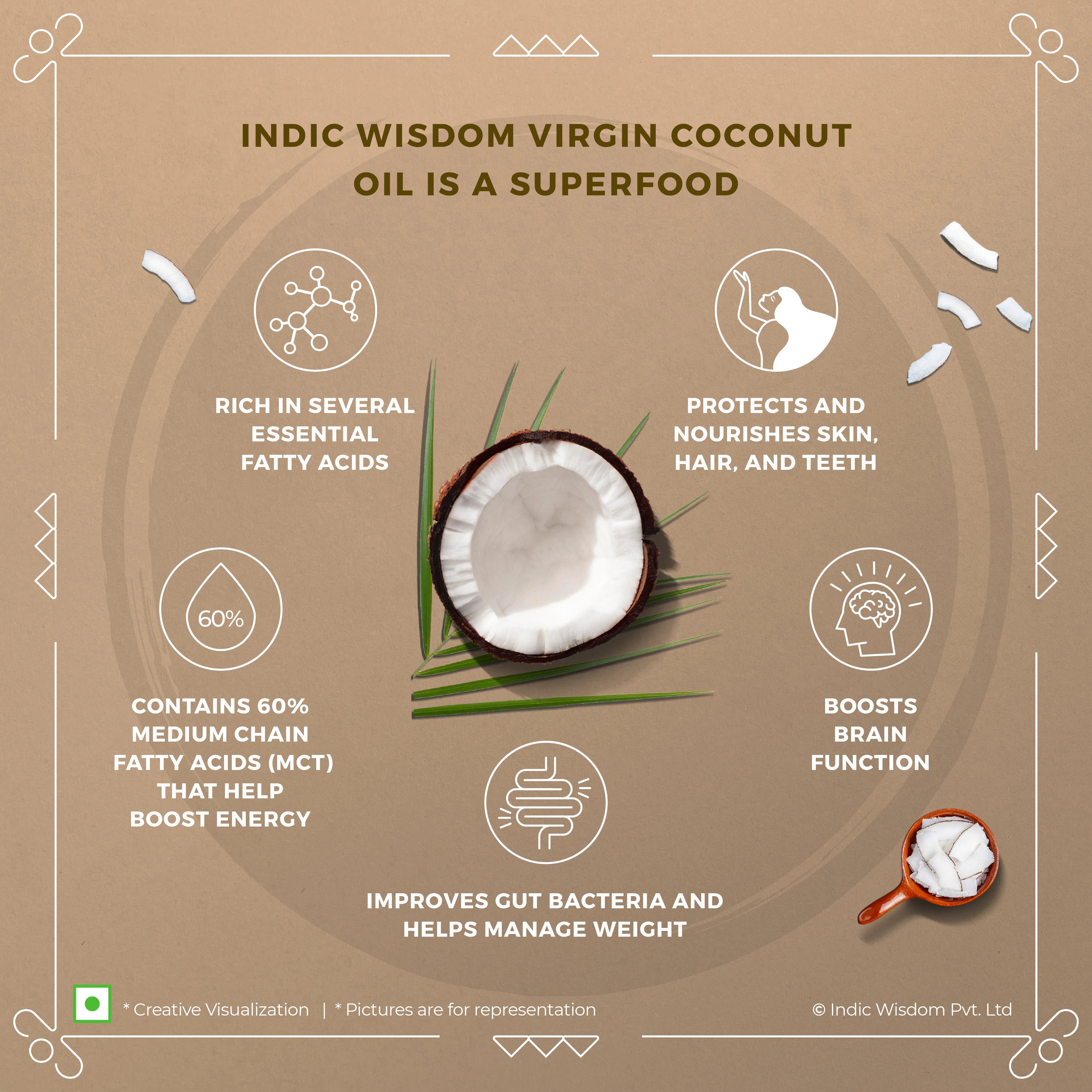 Image of Wood Pressed Virgin Coconut Oil (Cold Pressed Coconut Oil - Extracted on Wooden Churner)
