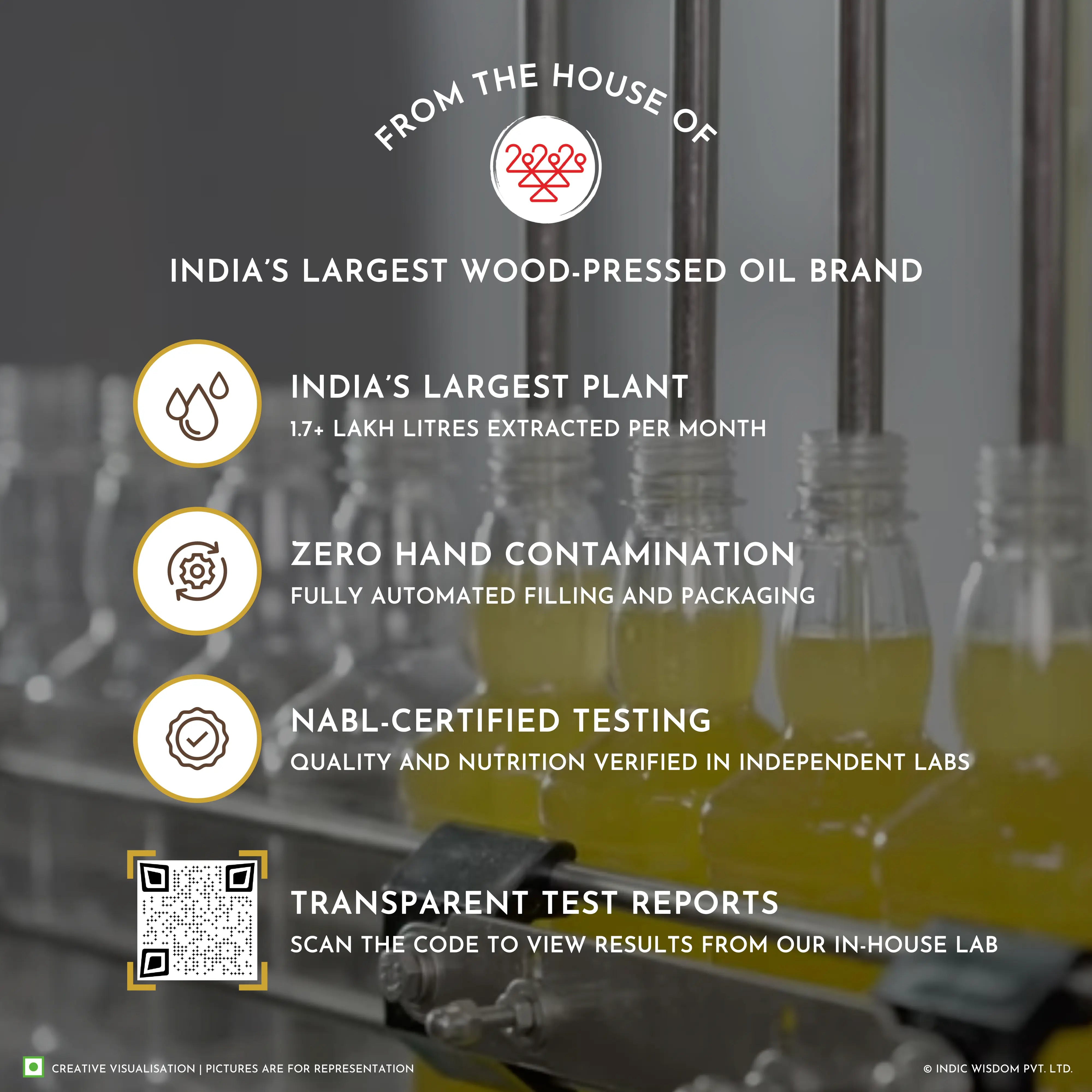Image of Indic Wisdom NAVA Cold Pressed Groundnut Oil Spray (Cooking Oil Spray) (No Aerosol/ CFCs/ Preservatives) (Extracted on Wooden Churner)