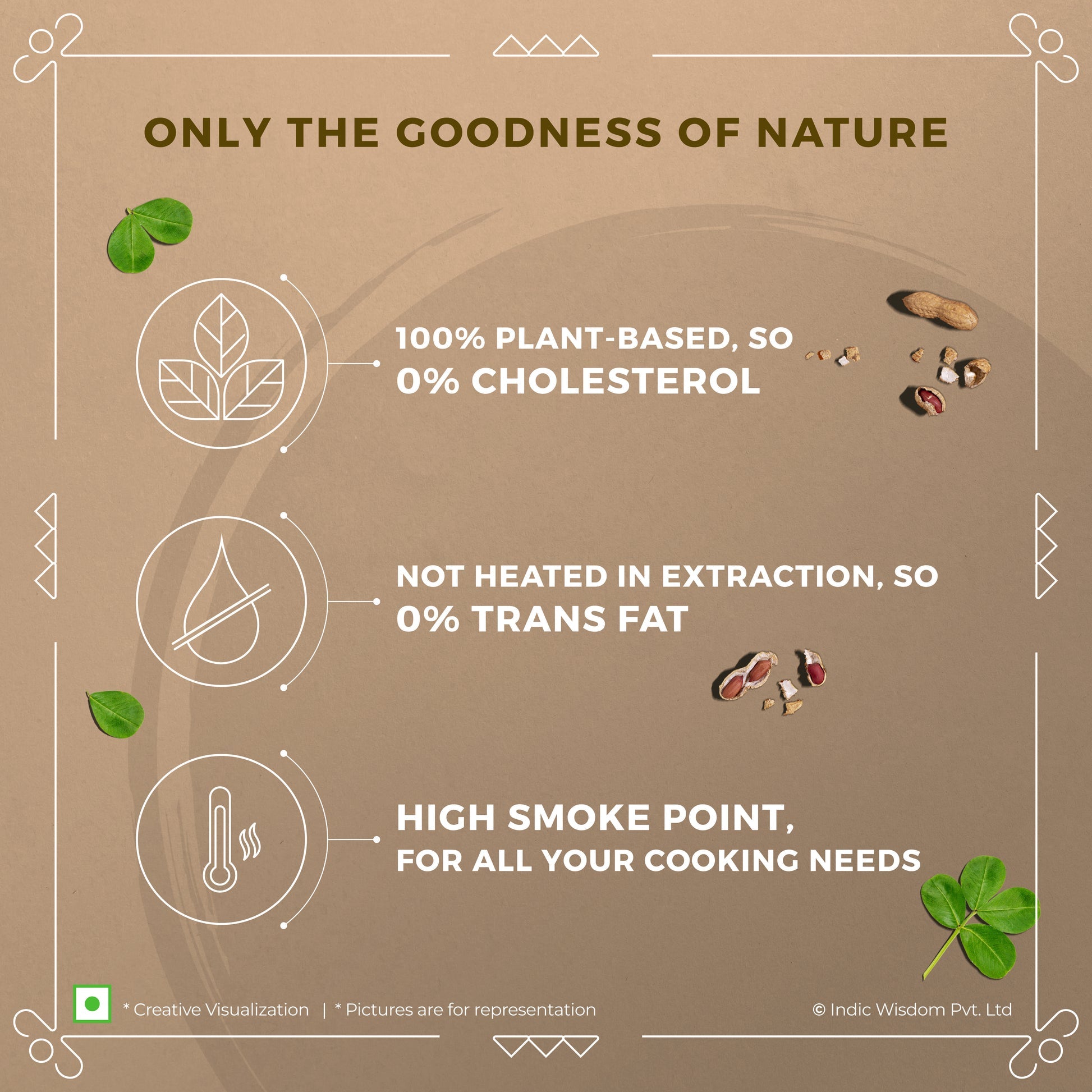 Image of Wood Pressed Groundnut Oil (Cold Pressed)