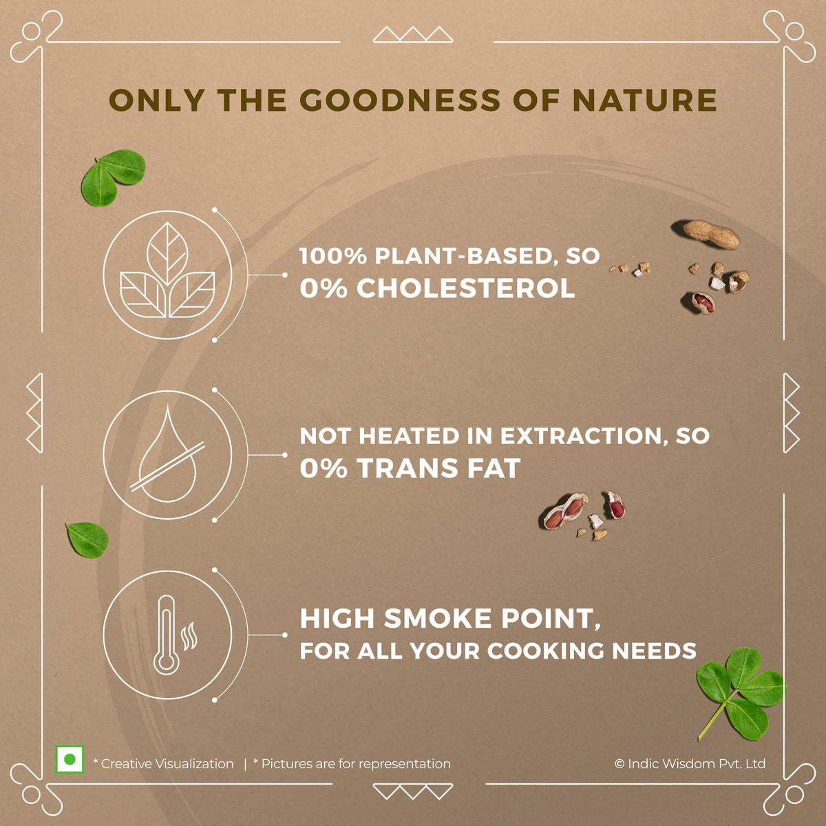 Wood Pressed Groundnut Oil (Cold Pressed)