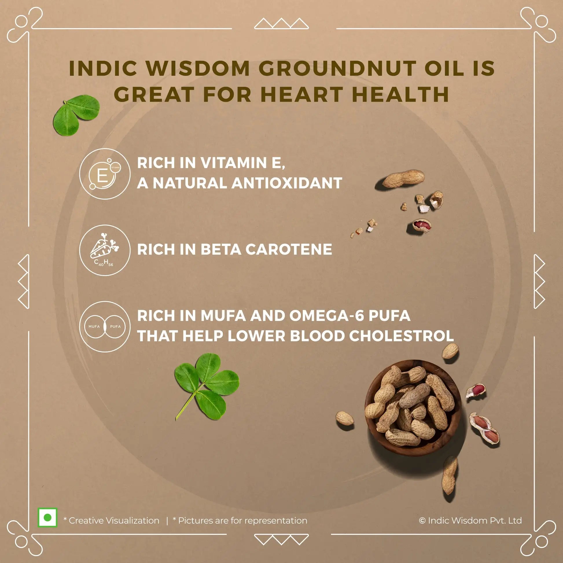 Image of Wood Pressed Groundnut Oil (Cold Pressed)