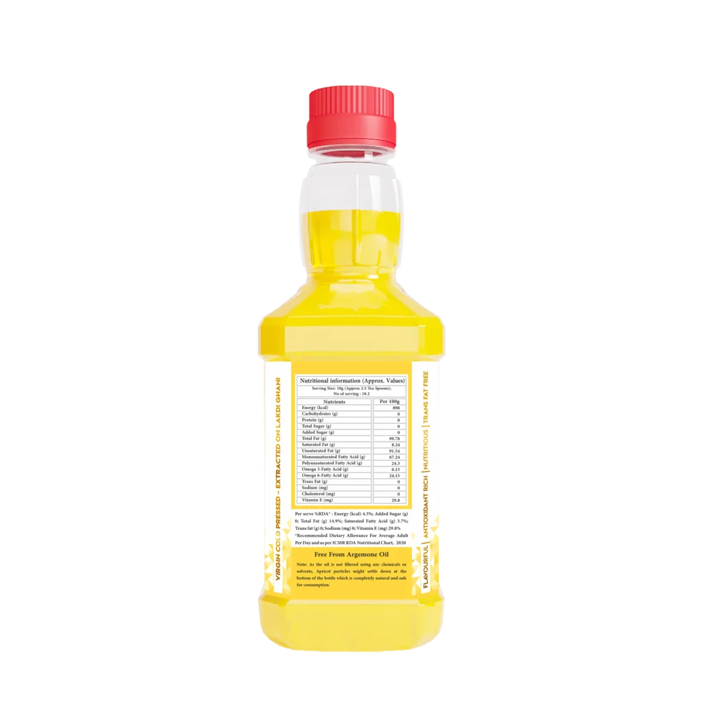 Wood Pressed Apricot Oil (Cold Pressed Apricot Oil - Extracted on Wooden Churner)
