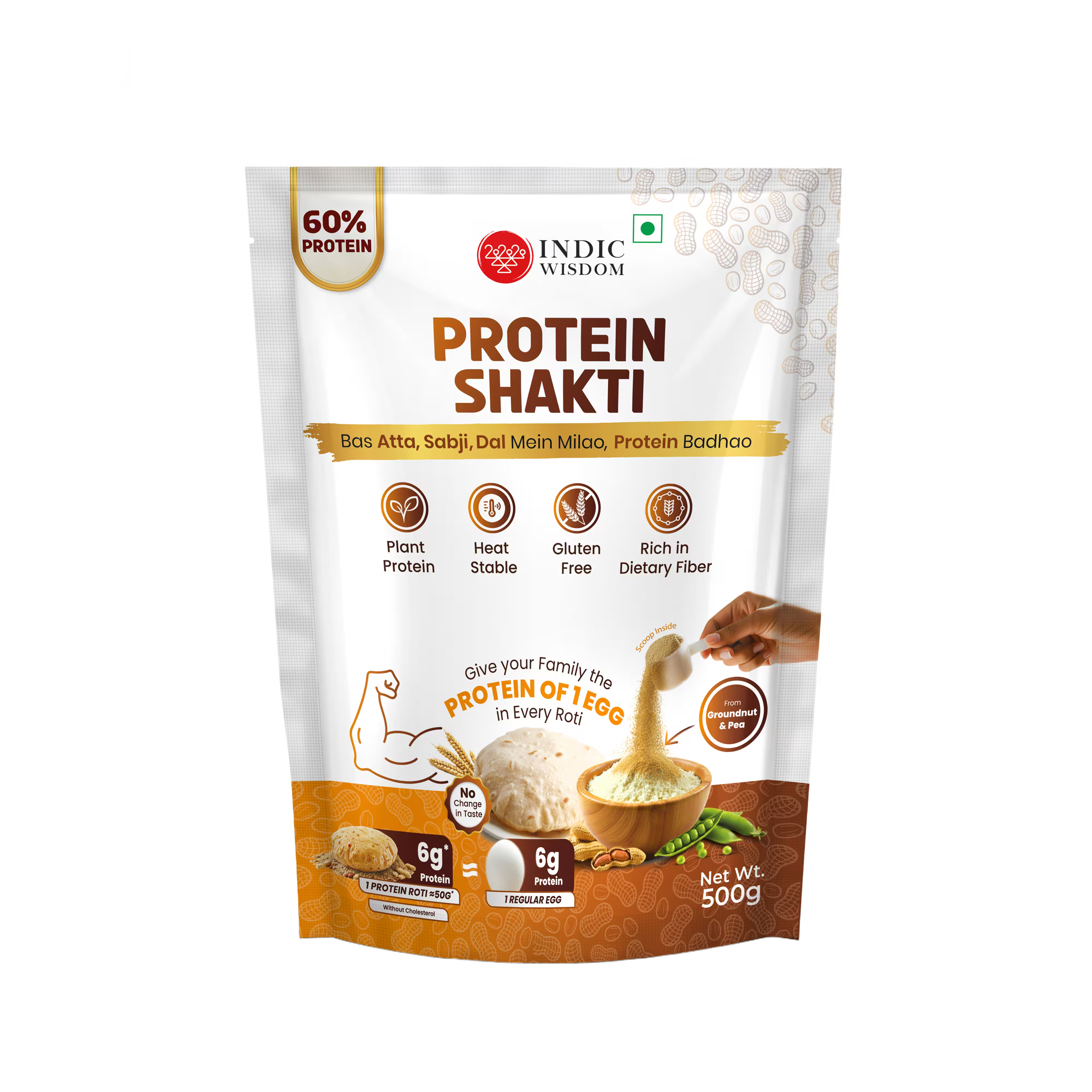 Image of Indic Wisdom Protein Shakti package on a white background