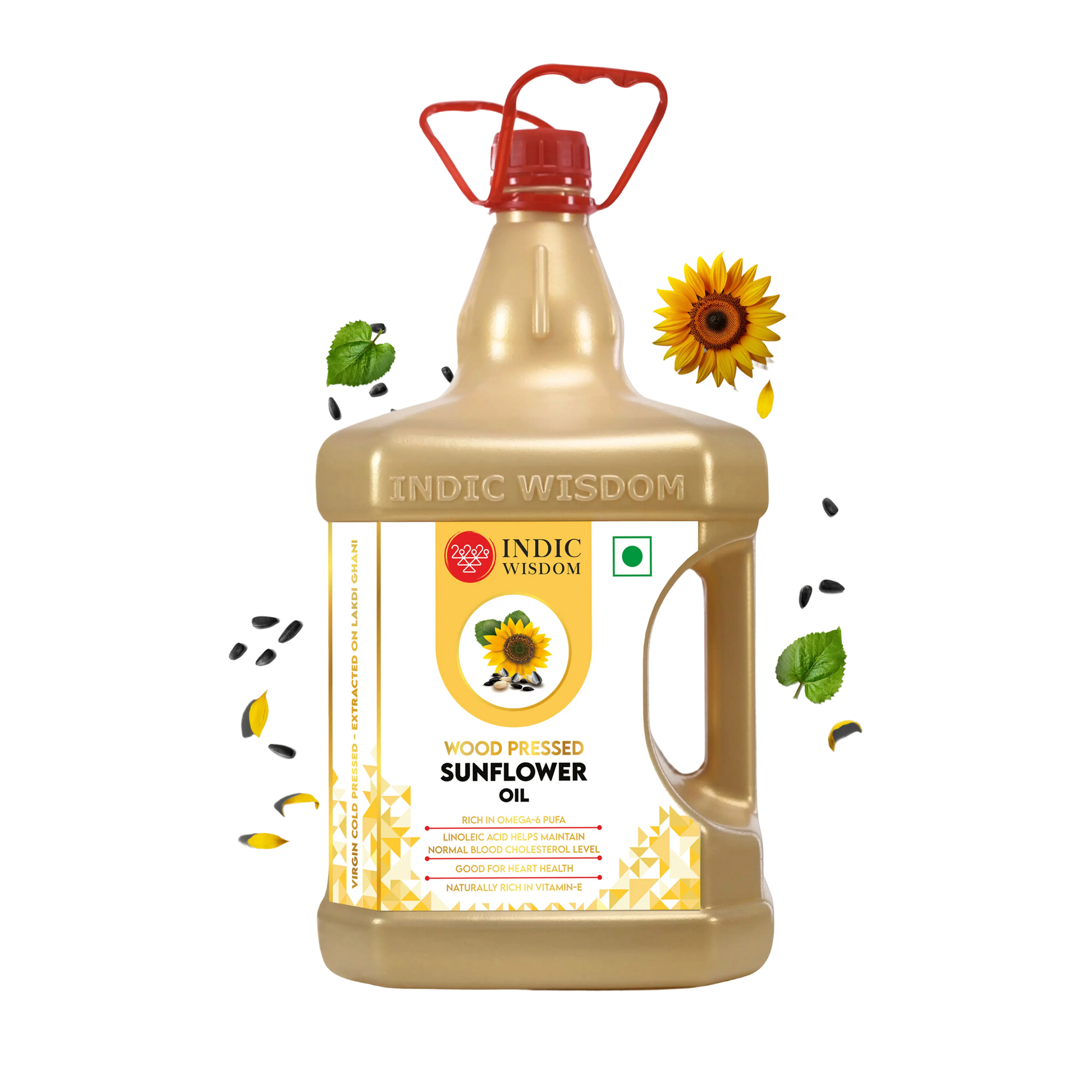 Wood Pressed Sunflower Oil (Cold Pressed Sunflower Oil - Extracted on Wooden Churner)