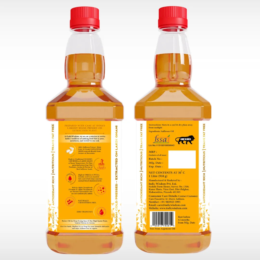 Image of Two bottles of oil with red caps on a white background