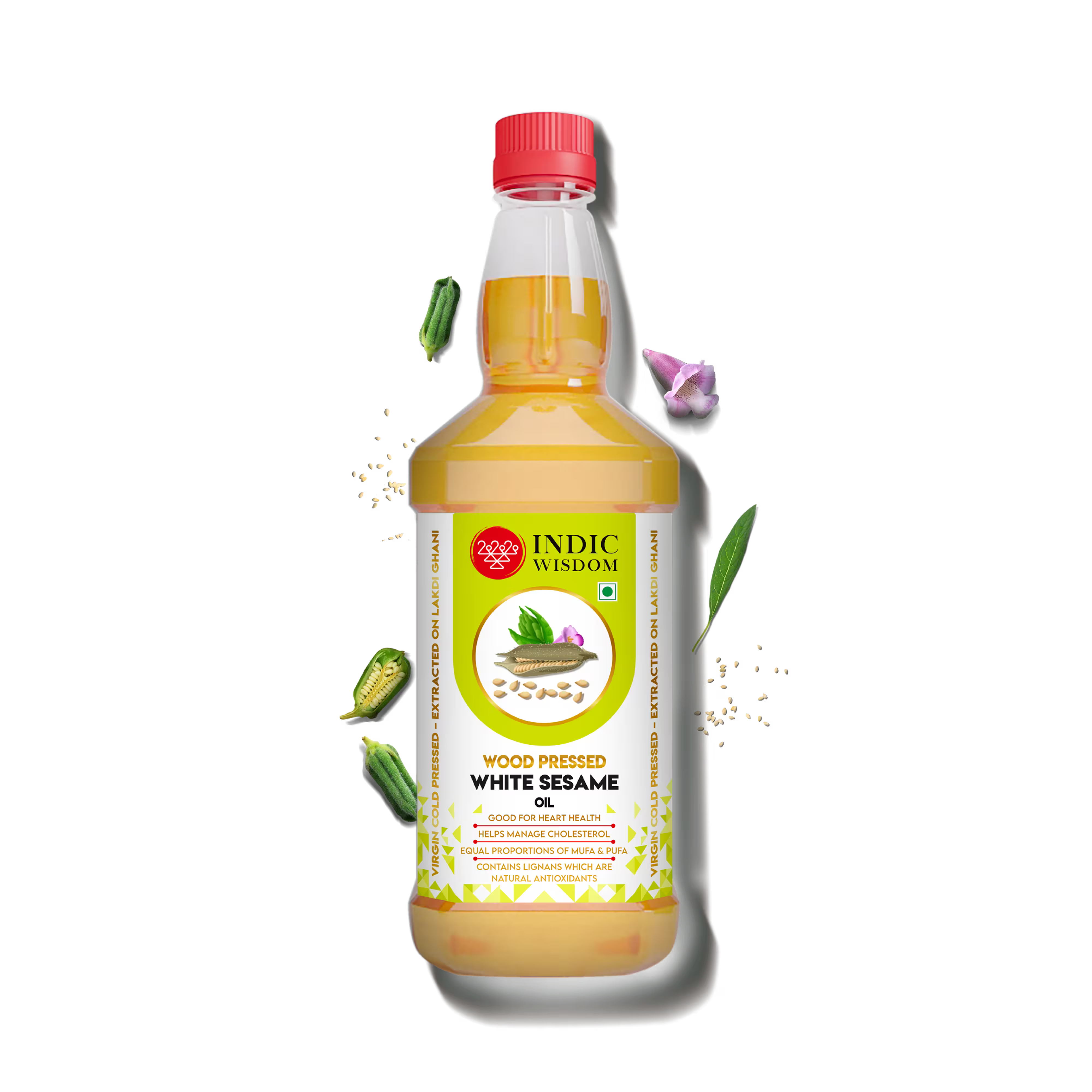 Image of Bottle of Indic Wisdom White Sesame Oil