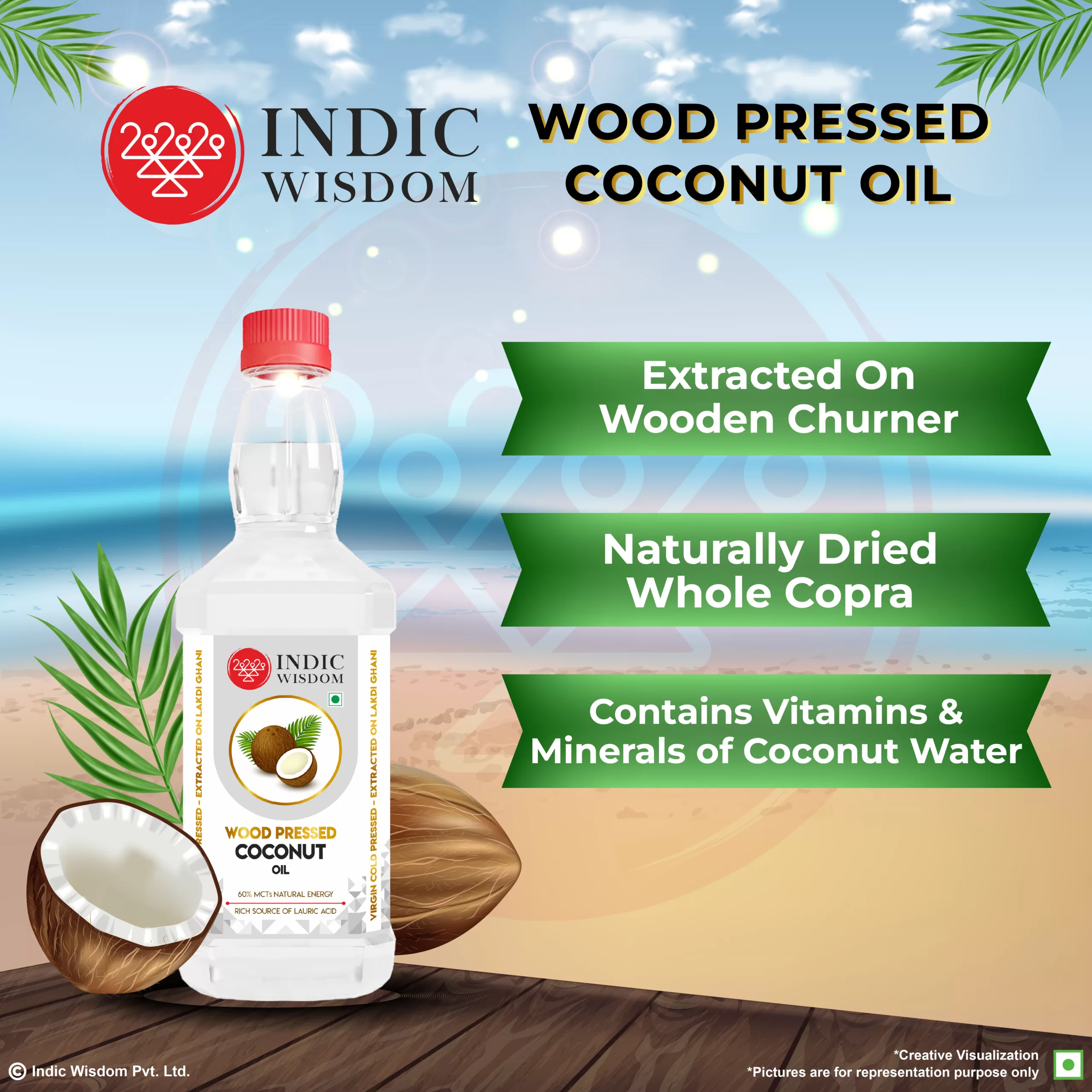 Benefits of wood pressed coconut oil